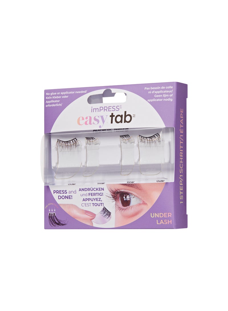 Kiss Impress Press-on Falsies Easy Tab Lashes Authentic Natural ILT02C - Image 3