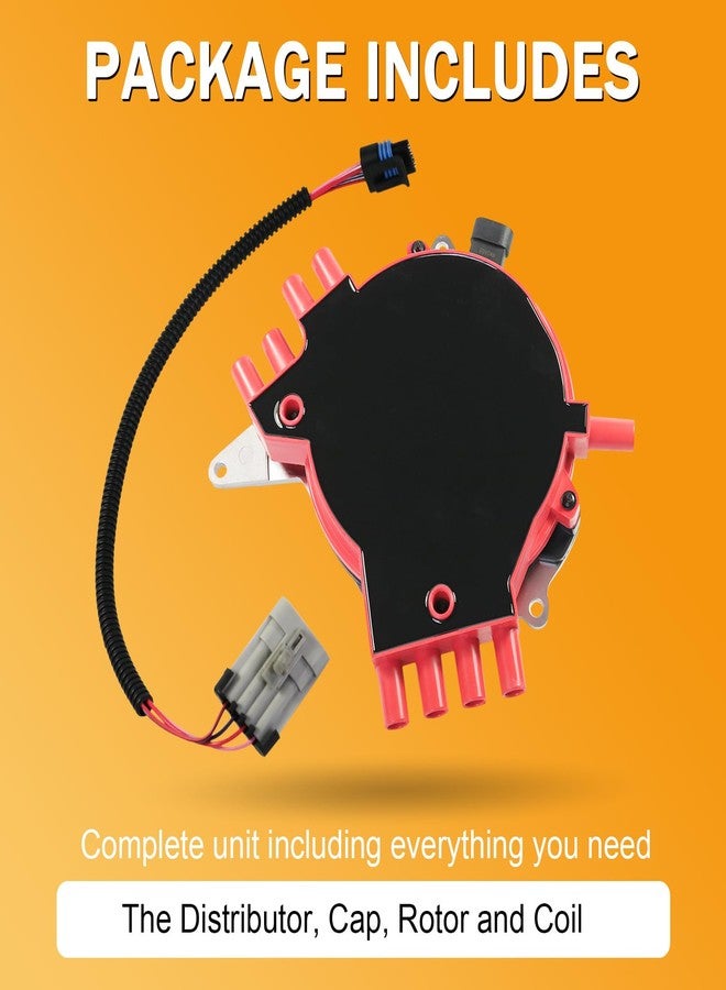موزع إشعال أحمر جديد من JDMSPEED مع ضفيرة أسلاك، رقم القطعة 10457702، بديل لسيارات شيفروليه وبونتياك - Image 4