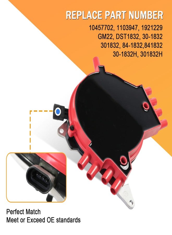 موزع إشعال أحمر جديد من JDMSPEED مع ضفيرة أسلاك، رقم القطعة 10457702، بديل لسيارات شيفروليه وبونتياك - Image 3