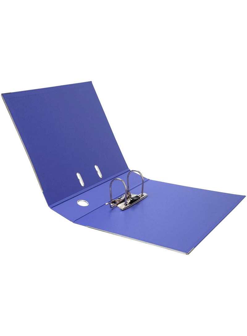 CLIPP 5-Piece Lever Arch Box File 75mm Spine Blue - Image 5