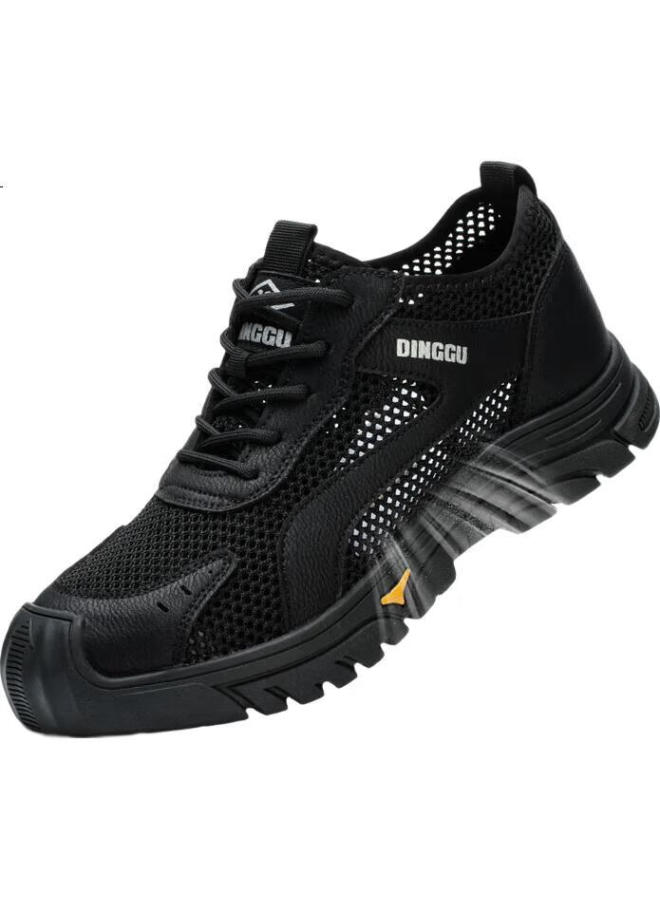 Dinggu Dinggu Men'S Safety Shoes Anti-Smashing Anti-Piercing Steel Toe Men'S Labor Insurance Shoes Four Seasons 1113Heidw41 - Image 3