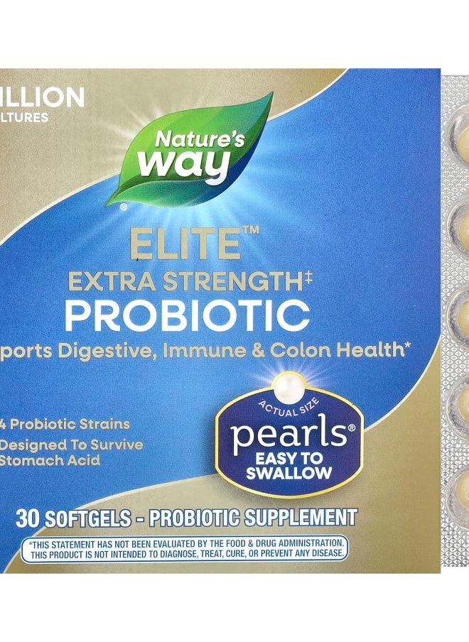 Nature's Pearls® Elite™ Extra Strength Probiotic  5 Billion CFU 30 Softgels 