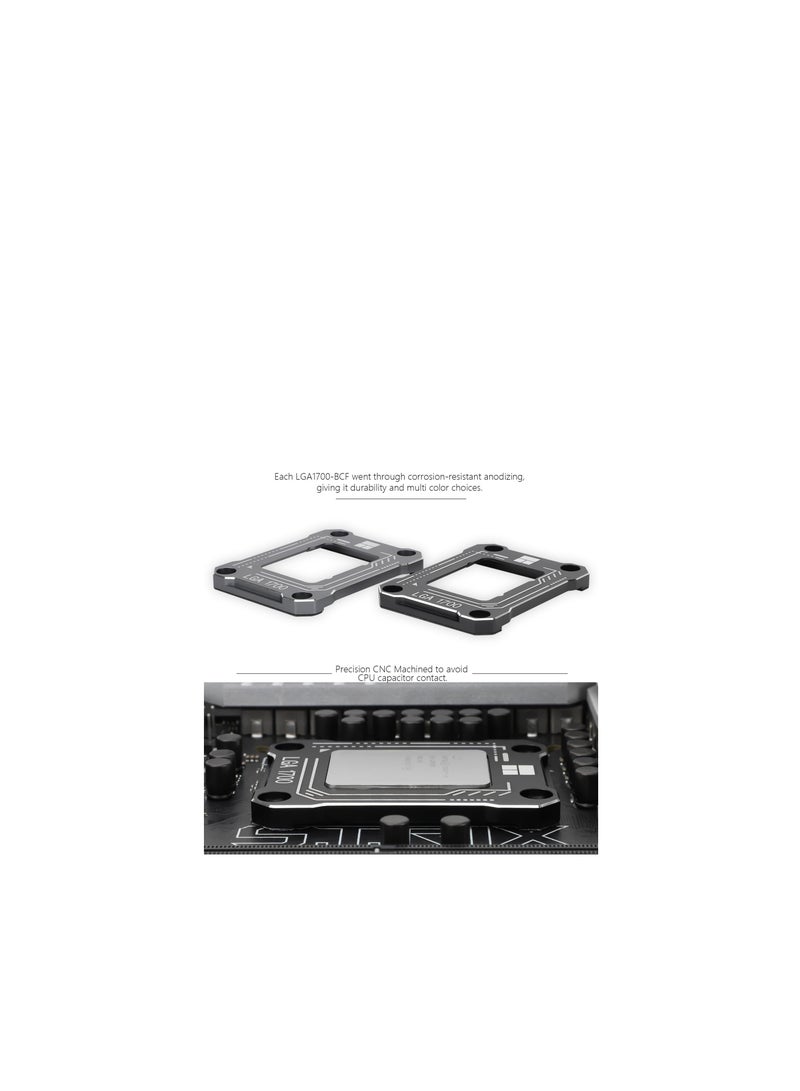 LGA1700-BCF Black 12/13 Generation Intel Anti-Bending Fastener, Bending Type Pressure Plate, CPU Fixed Fastener, Full-Fitting Fixed Non-Marking Installation, Standard for Coolers - Image 4