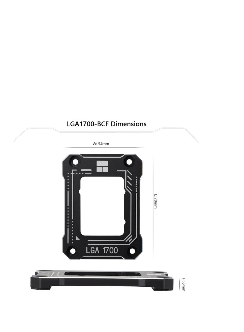 LGA1700-BCF Black 12/13 Generation Intel Anti-Bending Fastener, Bending Type Pressure Plate, CPU Fixed Fastener, Full-Fitting Fixed Non-Marking Installation, Standard for Coolers - Image 5