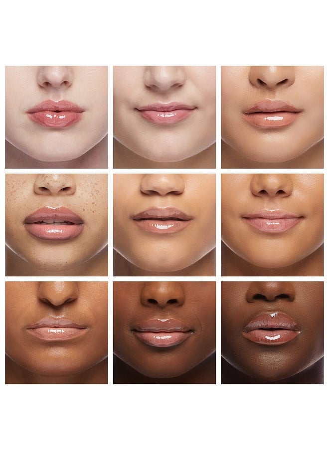 kiss new york Kiss New York 3 PACK Lip Oil Gloss, Hydrating Non-Sticky Lip Oil, 100% Natural Oil Clear Lip Gloss, Lightweight Lip Moisturizer (Gold & Honey & Coconut)  - Image 4