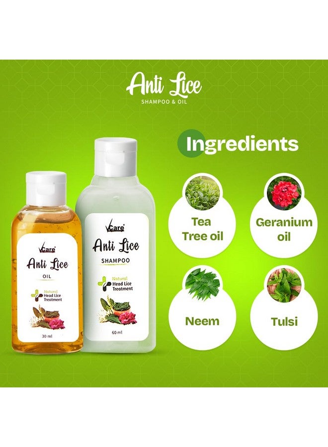 VCare مجموعة شامبو وزيت فركتس لمكافحة القمل - 90 مل، يزيل القمل والصئبان | علاج القمل | قمل الرأس | إزالة بيض القمل - عبوة من 3 - Image 4