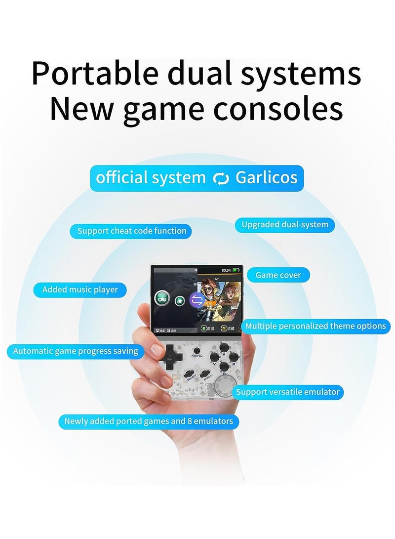 RG35XX Handheld Game Console, 3.5 Inch IPS Screen Linux System Retro Video Games Consoles, Portable Pocket Video Player with 5000+ Games (White, 64G) - Image 4