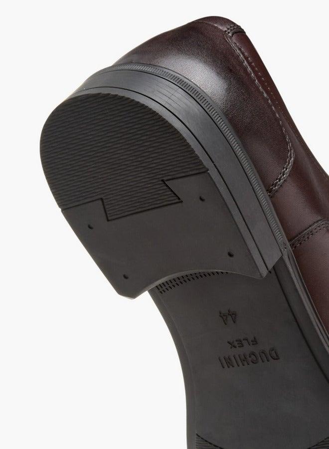 DUCHINI Men's Textured Slip-On Loafers - Image 5