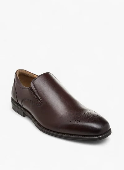 DUCHINI Men's Textured Slip-On Loafers