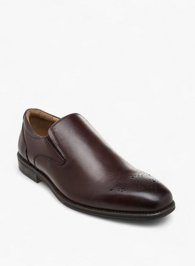 DUCHINI Men's Textured Slip-On Loafers - Image 1