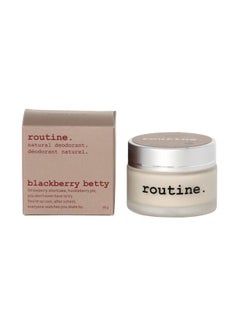 routine . Natural and Aluminum Free Deodorant (2 Fluid Oz.) for Women and Men | BlackBerry Betty | Blackberry, Raspberry & Vanilla (Cream Jar Formula)  - Image 2