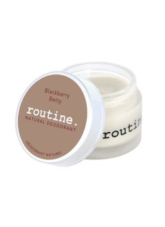 routine . Natural and Aluminum Free Deodorant (2 Fluid Oz.) for Women and Men | BlackBerry Betty | Blackberry, Raspberry & Vanilla (Cream Jar Formula)  - Image 1