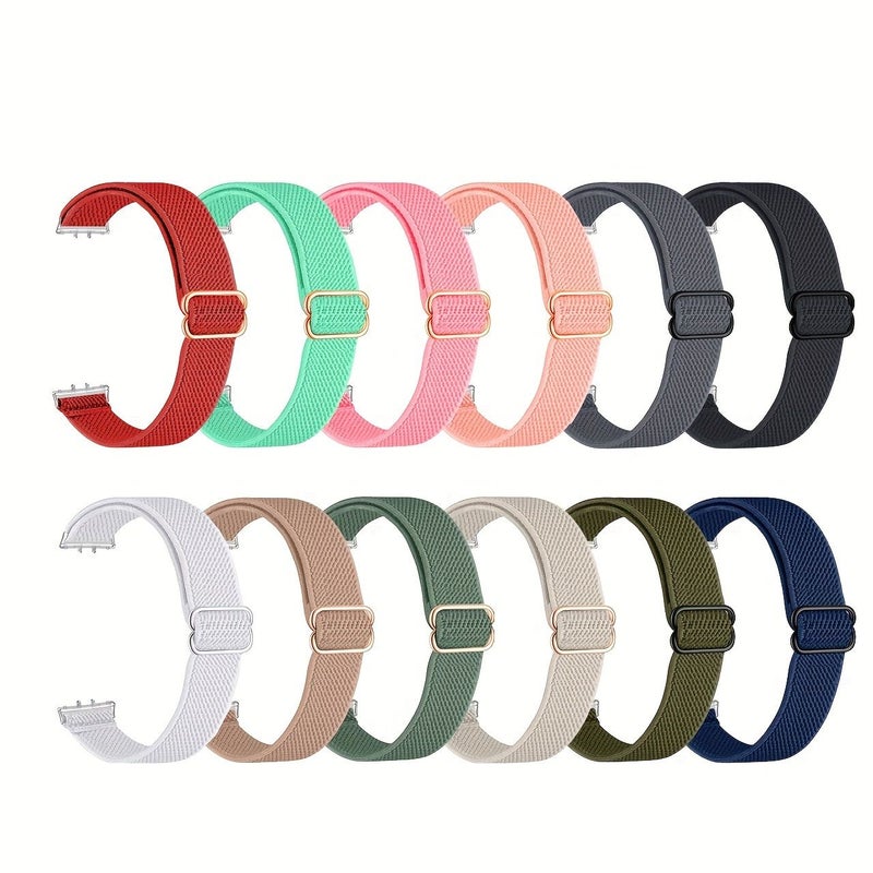 حزام معصم نايلون مطاطي بديل لساعة سامسونج Watch Fit3 Active - Image 1