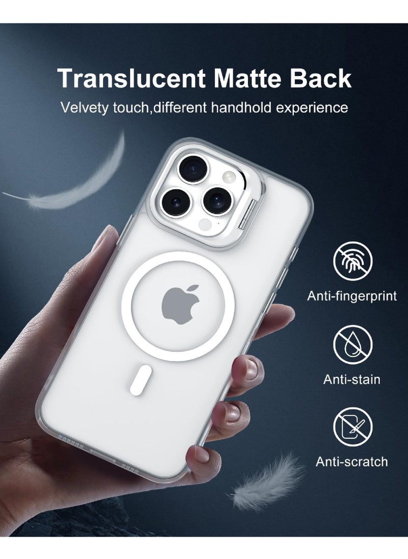 Rock Pow - For iPhone 13 Pro Case Compatible with MagSafe Shockproof -Grade Protection Built-in Camera Ring Stand Magnetic Phone Case for iPhone 13 Pro - Image 1