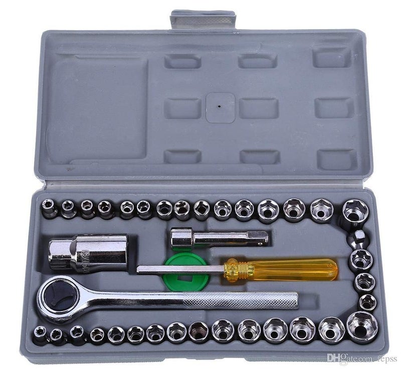 Styxon 40 in 1 pcs 14Inch Socket Set Car Repair Tool Ratchet Wrench Combo Tools Kit Auto Repairing - Image 2