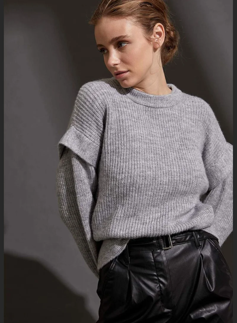 DeFacto Oversize Frill Detailed Knit Jumper