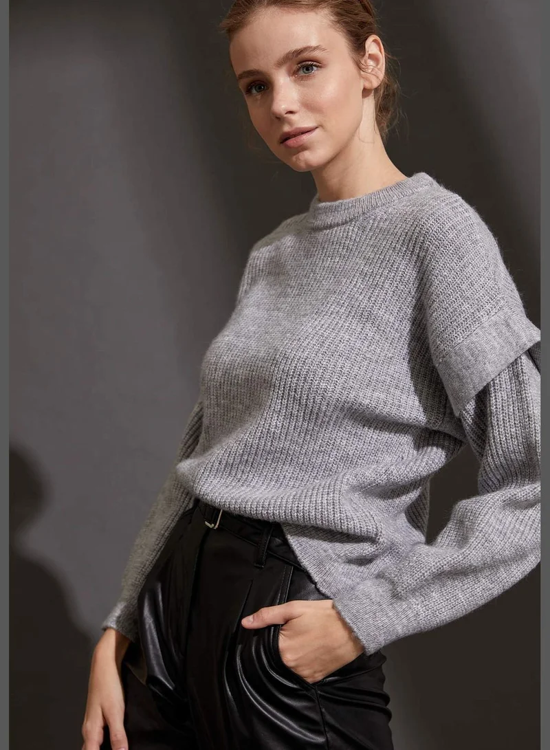 DeFacto Oversize Frill Detailed Knit Jumper