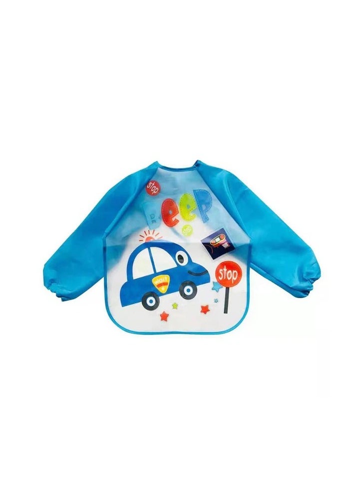 بولكاتوتس مريلة تغذية مقاومة للماء بأكمام طويلة من Polka Tots - سيارة  - Image 1