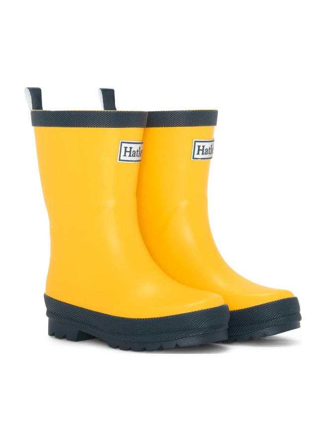 Hatley Unisex Kids Rain Boots, Yellow, 11 Little Kid - Image 1