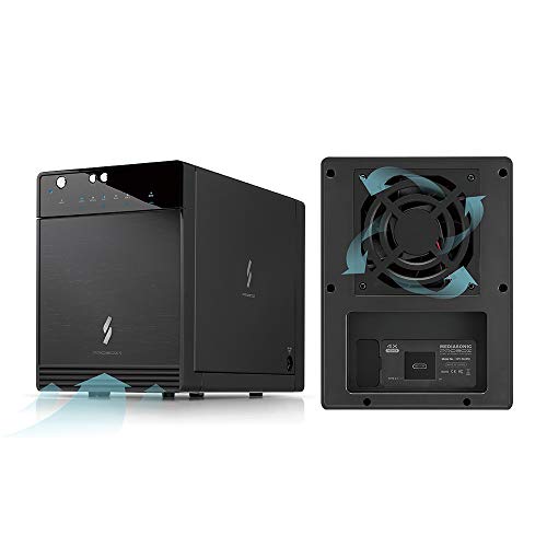 Mediasonic USB 3.2 4 Bay 3.5” SATA Hard Drive Enclosure DAS – USB 3.2 Gen 2 10Gbps Type C | USB-C (HF7-SU31C) Support 30TB HDD - Image 4