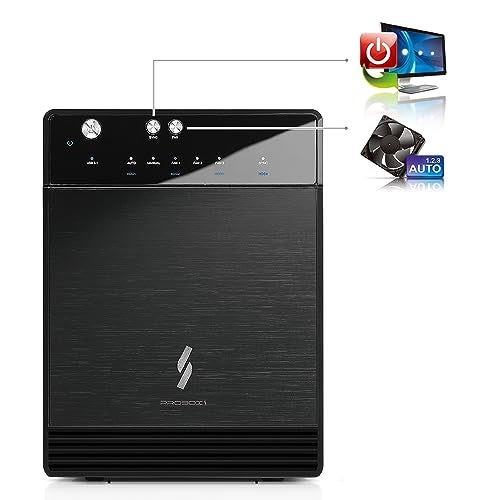 Mediasonic USB 3.2 4 Bay 3.5” SATA Hard Drive Enclosure DAS – USB 3.2 Gen 2 10Gbps Type C | USB-C (HF7-SU31C) Support 30TB HDD - Image 3