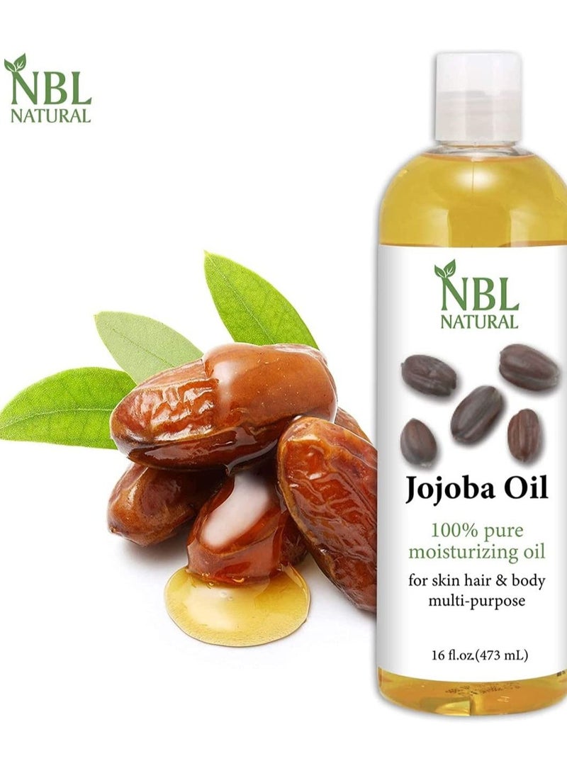NBL Natural Multipurpose Jojoba Oil for Hair & Face (2 bottles) - Image 2