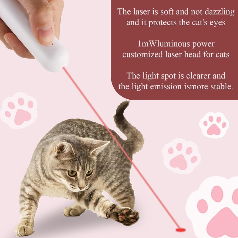 Interactive Cat Toys Laser Pointer with Retractable Wand and Feather Refills - Image 5