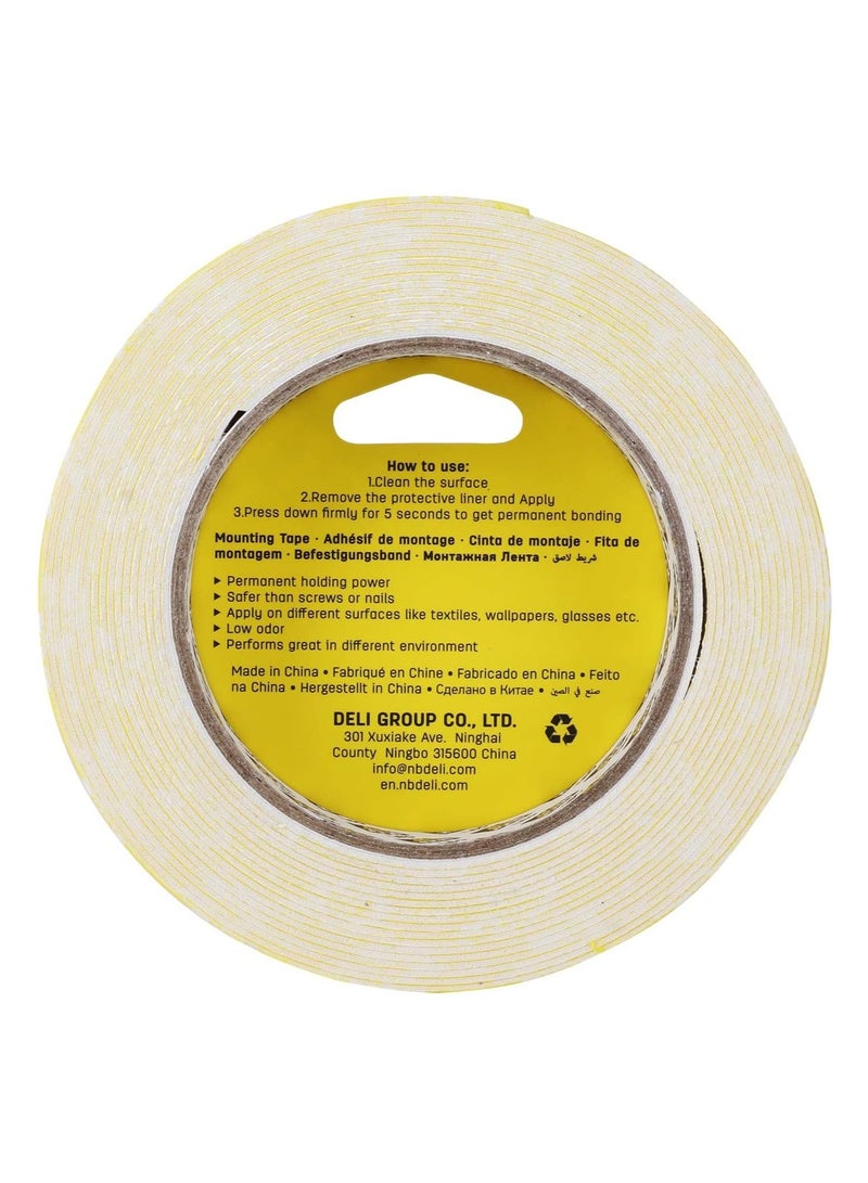 Deli 4-Piece Double Sided Mounting Tape 5 Meter Length - Image 3