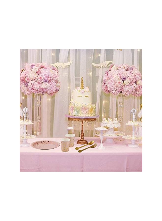 Raxoom Party Supplies Disposable Tableware - AMERTEER Paper Dinnerware, Paper Plates, Cutlery, Napkins, Cups, Cutlery(Spoons, Forks, Knives) for Wedding,birthday party, Baby Shower, Serves 24 - Image 4