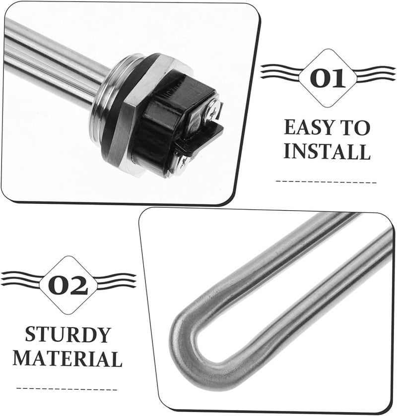 عنصر سخان المياه للمركبات الترفيهية 120 فولت مكون تدفئة كهربائي لمقطورات السفر - Image 4