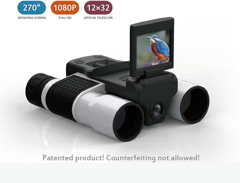 Digital Binoculars Camera 12X Optical Zoom with 2 Inch LTPS Display for Photography - Image 3