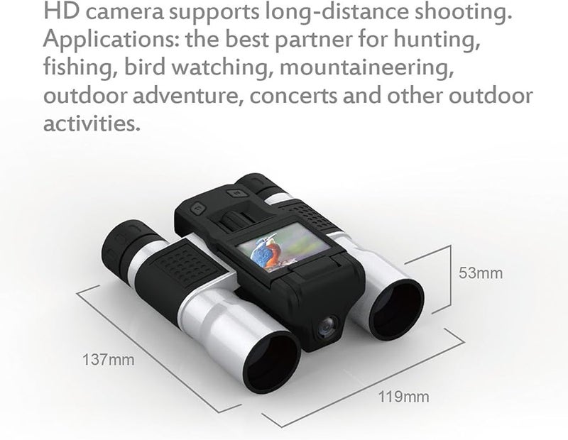 Digital Binoculars Camera 12X Optical Zoom with 2 Inch LTPS Display for Photography - Image 4