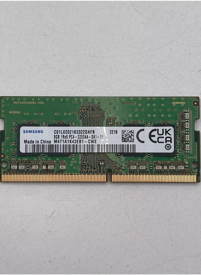 Generic - Samsung 8GB DDR4 3200MHz Laptop RAM Memory Module SODIMM - M471A1K43DB1-CWE - Image 1