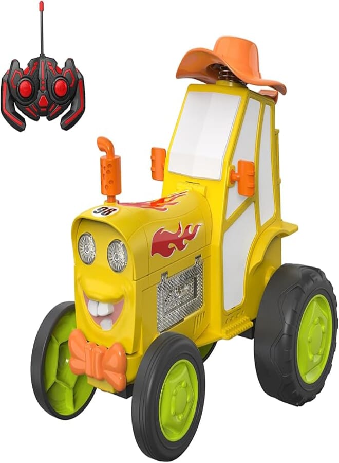 Goolsky Voiture télécommandée, voiture sauteuse télécommandée, jouet de voiture dansant avec lumières musicales, cadeau d'anniversaire de Noël pour enfants