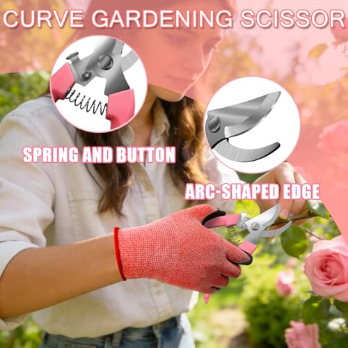 TOAINRSI Rose Thorn Stripper Tool Set, Flower Thorn Remover, Rose dethorner Tool, for Home Wedding Florist（Pink 10 Pcs） - Image 3