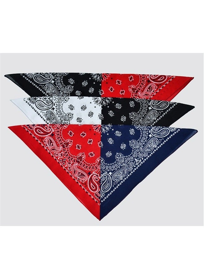 أزياء هيب هوب الأنيقة شعر الفرقة الأسود/الأحمر 54×54 سم - Image 4