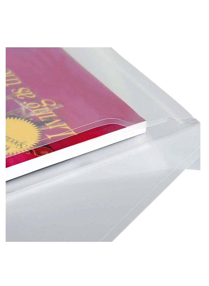 SYOSI - A4 Plastic Wallets Folder, 12pcs Document Files Envelope Folders Pockets for Store Documents, Stationery, Letters and Game Cards - Image 1