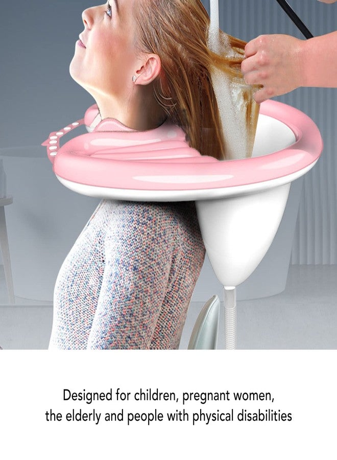 Brrnoo Inflatable Shampoo Bowl, Hair Washing Sink with Detachable Washing Basin for Bedridden, Lightweight Foldable Hair Washing Sink Drain Hose - Image 2