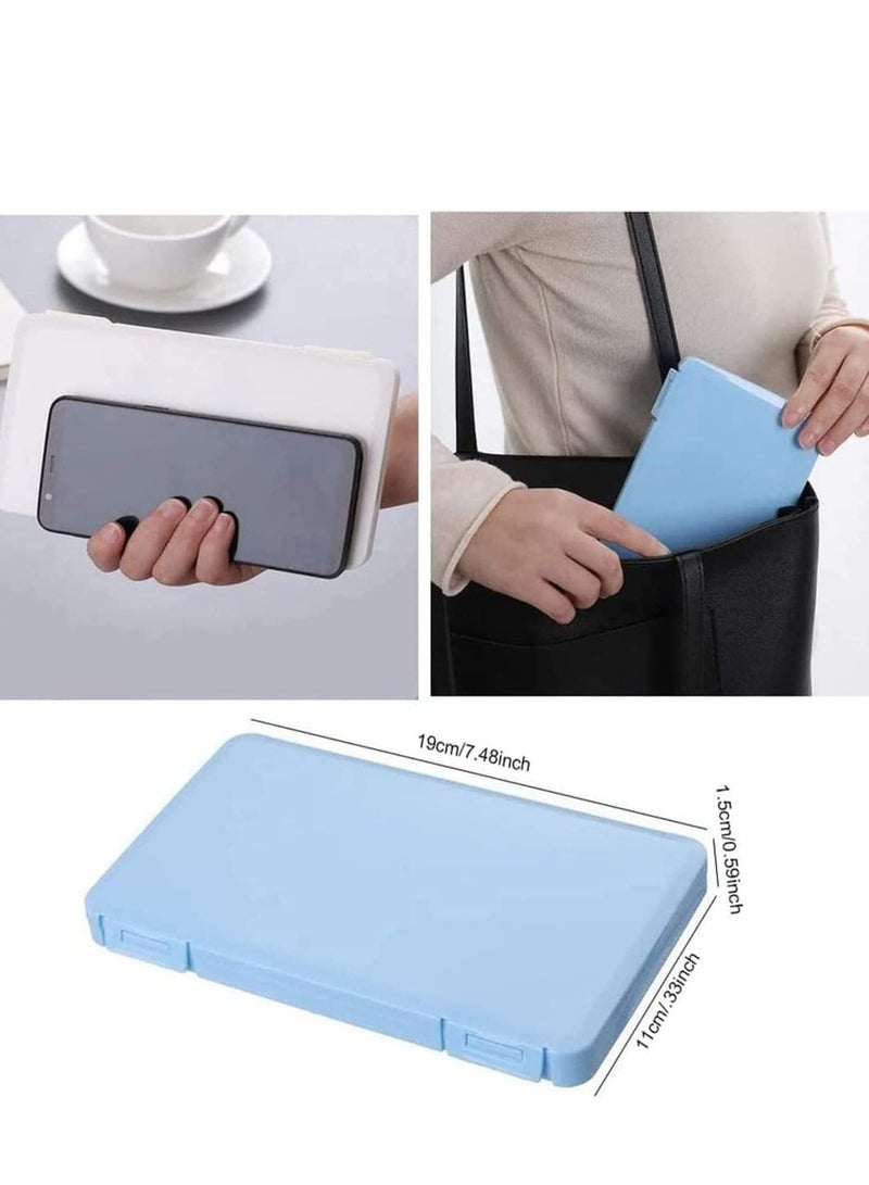 Y&D Mask Holder Portable Storage, Clips Containers Disposable Face Organizer Dustproof for Box Pollution Prevention Container Plastic Seal Case  - Image 3