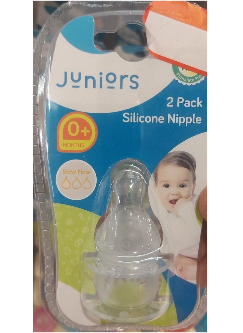 JUNIORS Slow Flow Teat 0M + Set Of 2 