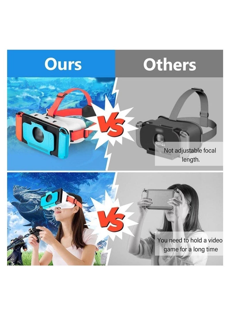 DMG TECH - VR Headset, Switch VR Headset Compatible with Nintendo Switch, Upgraded with Adjustable HD Lenses, VR (Virtual Reality) Goggles for Original Nintendo Switch Model, Switch VR Kit, Switch 3D Glasses - Image 1