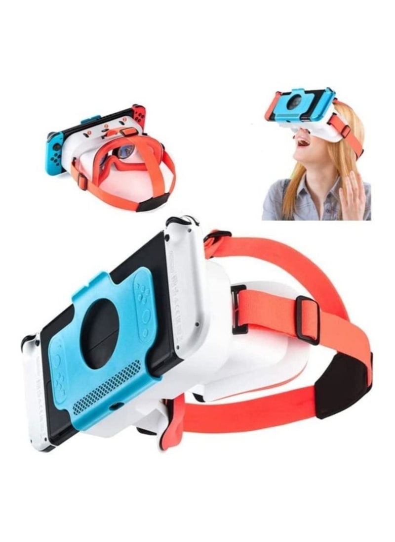 DMG TECH - VR Headset, Switch VR Headset Compatible with Nintendo Switch, Upgraded with Adjustable HD Lenses, VR (Virtual Reality) Goggles for Original Nintendo Switch Model, Switch VR Kit, Switch 3D Glasses - Image 1