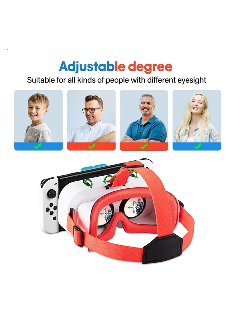 DMG TECH - VR Headset, Switch VR Headset Compatible with Nintendo Switch, Upgraded with Adjustable HD Lenses, VR (Virtual Reality) Goggles for Original Nintendo Switch Model, Switch VR Kit, Switch 3D Glasses - Image 1