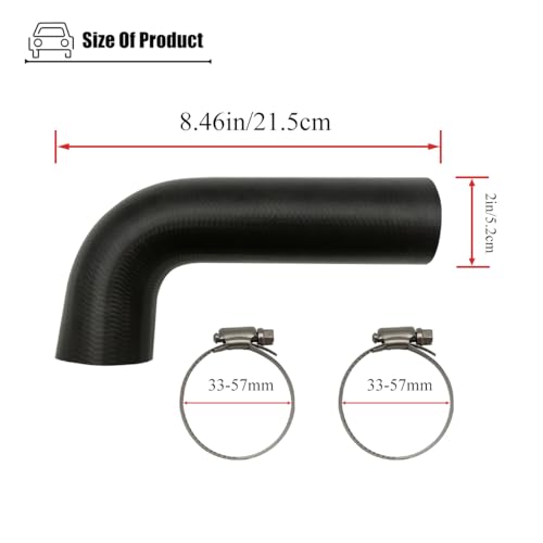 LXROAR01 Fuel Filler Hose Compatible with Chevy C10 C20 C30 Pickup, for GMC C1500 C2500 C3500 1982-1986, for 14040786 - Image 2