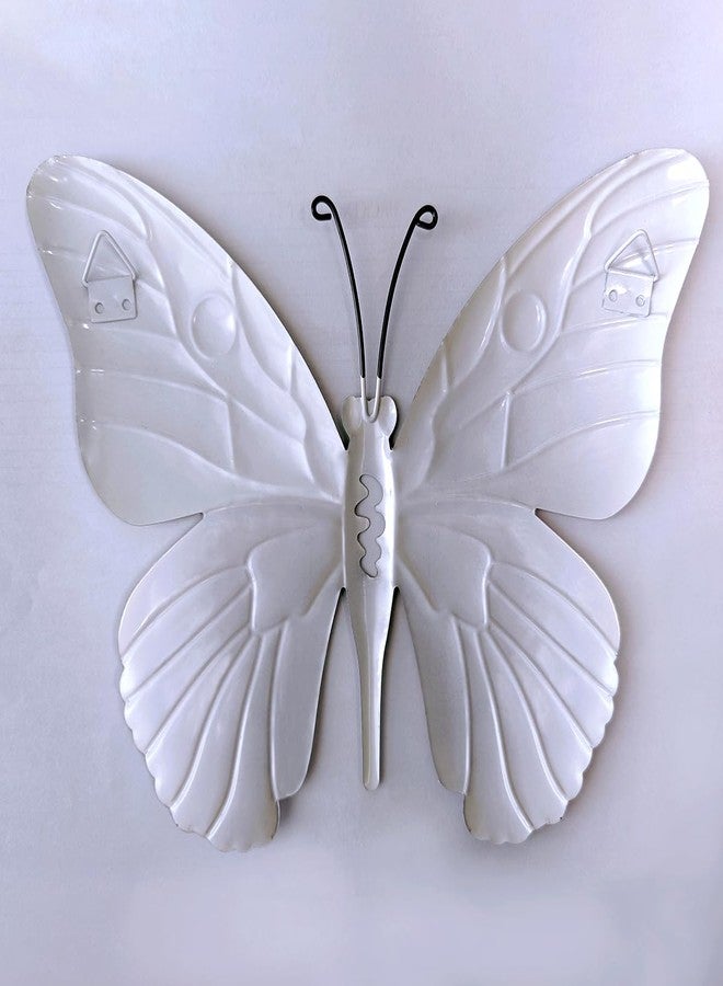 Daogtc 4 Pack Outdoor Butterfly Wall Decor - 9.6 inches Metal Butterfly Wall Art Decorartion for Yard Fence Garden Patio Balcony,Gift Idea for Family Friends(4 Pack) - Image 5