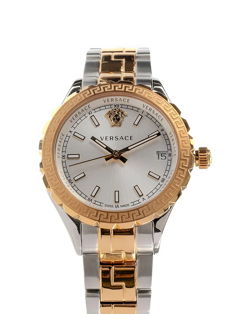 VERSACE Hellenyium Quartz Silver Dial Watch