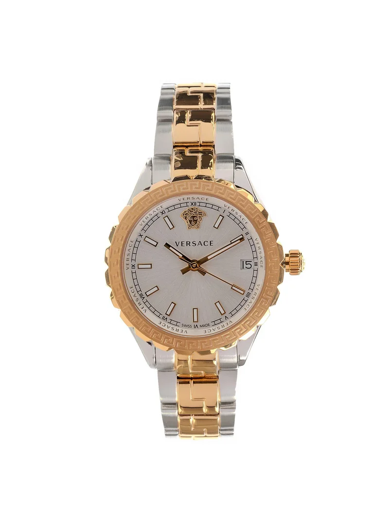 VERSACE Hellenyium Quartz Silver Dial Watch