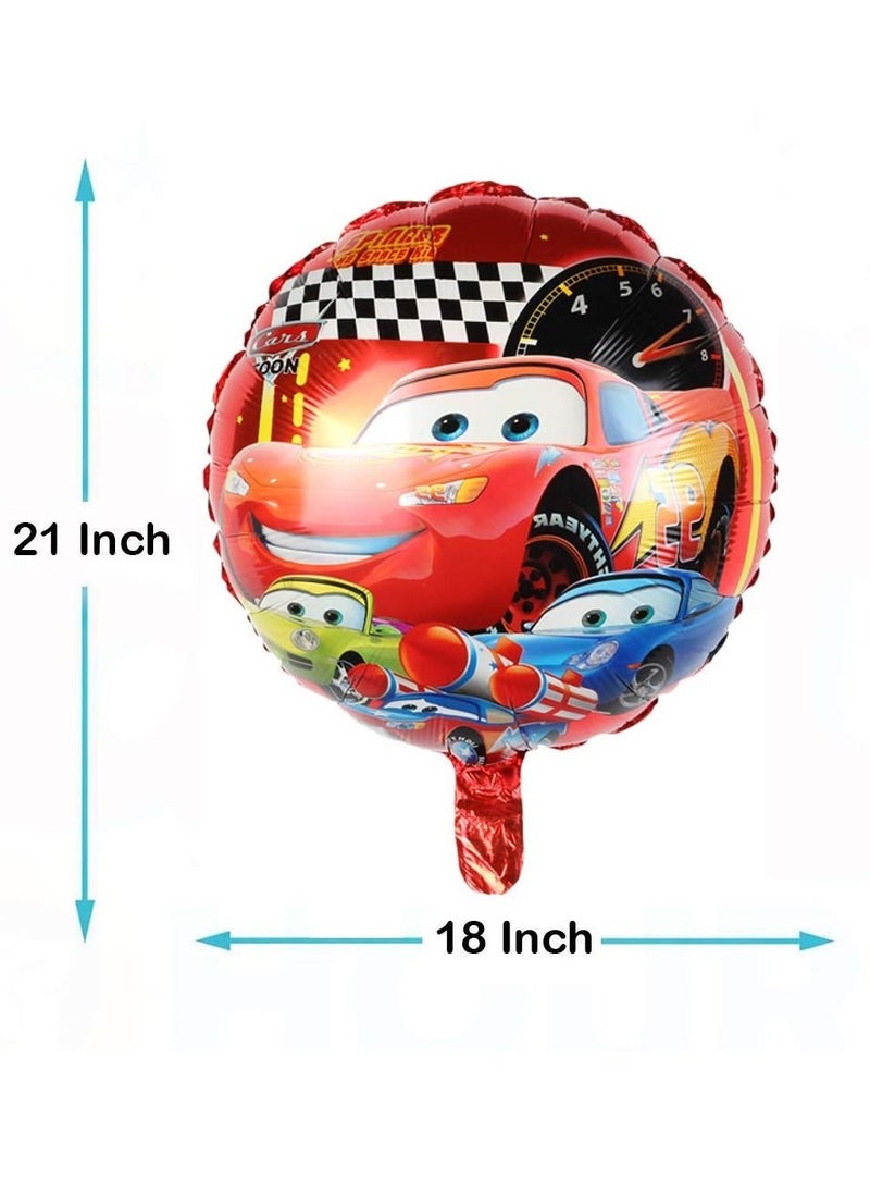 Brain Giggles Brain Giggles 5 in 1 McQueen Theme Theme Foil Balloon Set  - Image 3