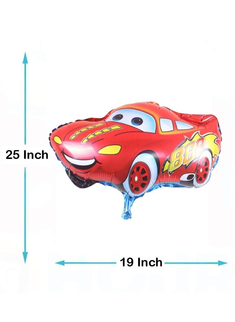 Brain Giggles Brain Giggles 5 in 1 McQueen Theme Theme Foil Balloon Set  - Image 2
