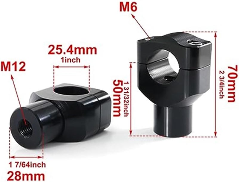 Vuzmode Motorcycle CNC Handlebar Risers - Image 5